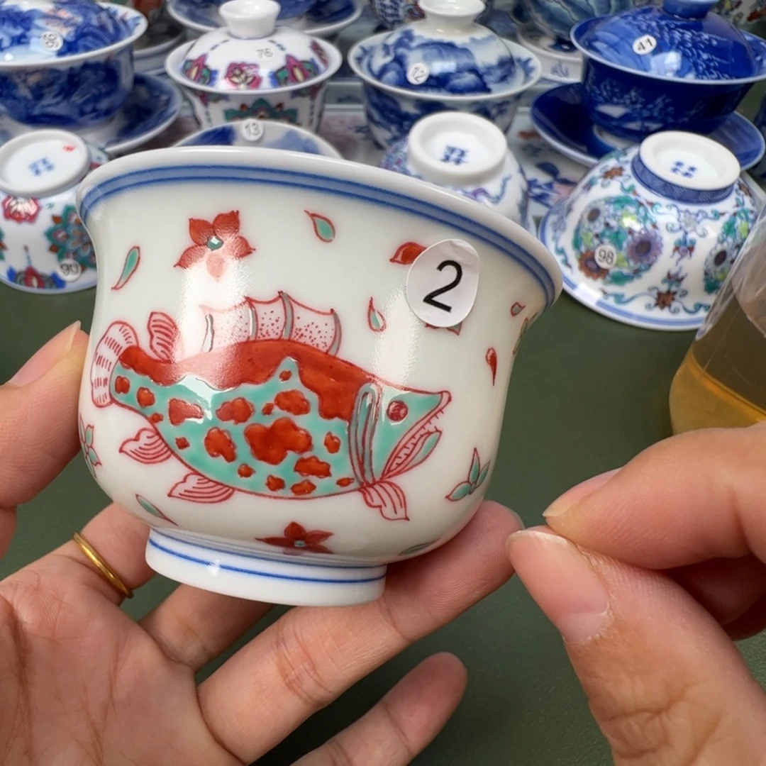 陶瓷景德镇纯手工纯手绘茶具木木2