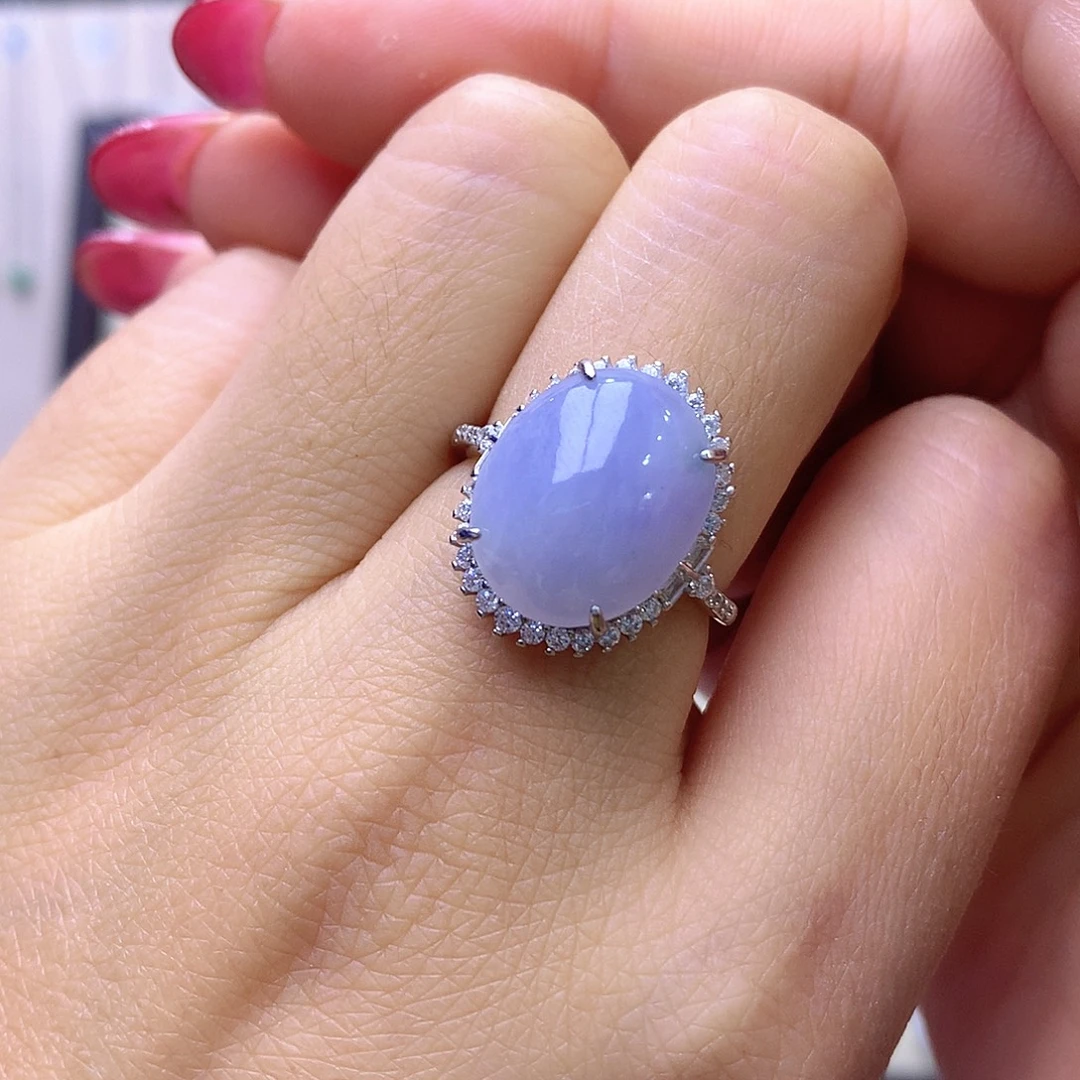 翡翠银S925镶嵌戒指10