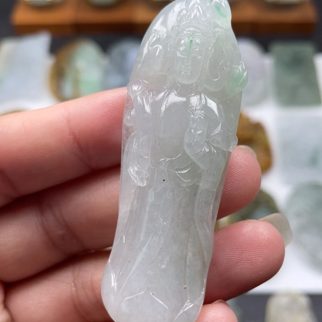 定制翡翠未镶嵌观音