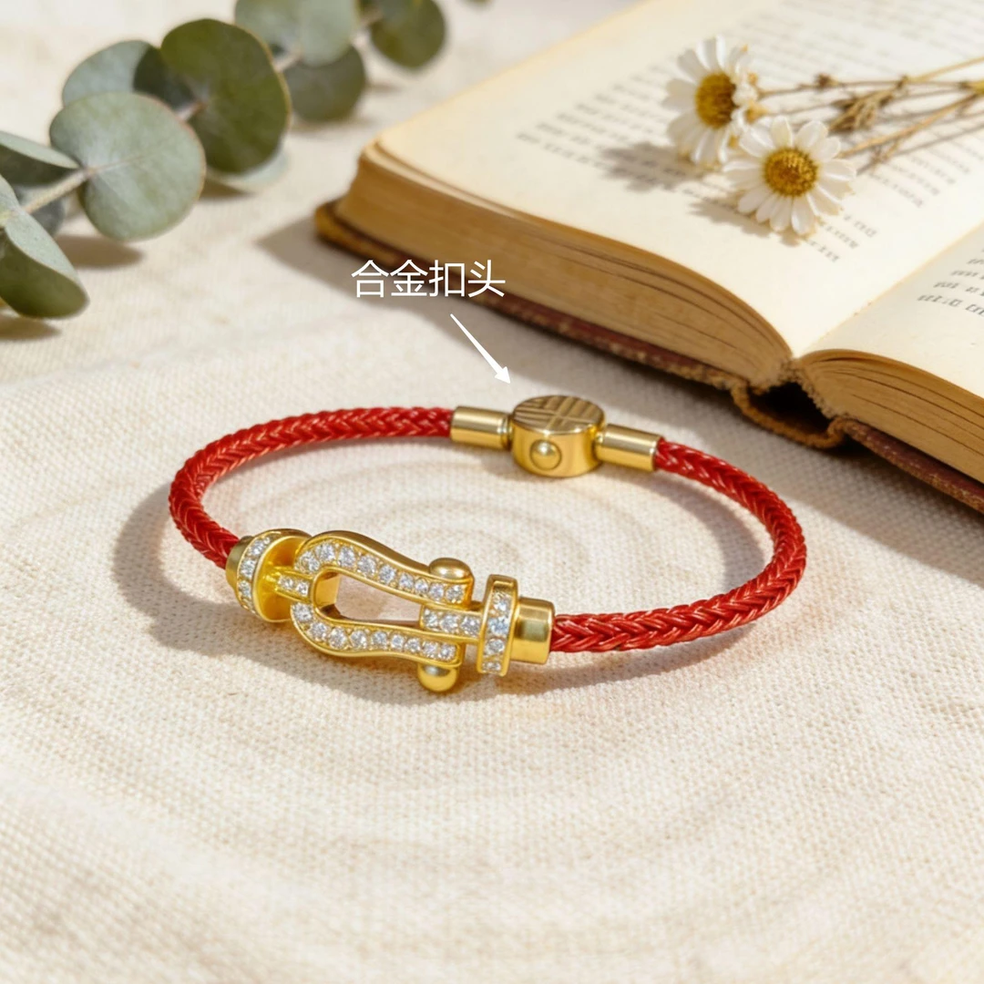 【菲菲专享】足金999 投资金 [T家排扣手绳]  元旦礼物 年终狂欢季