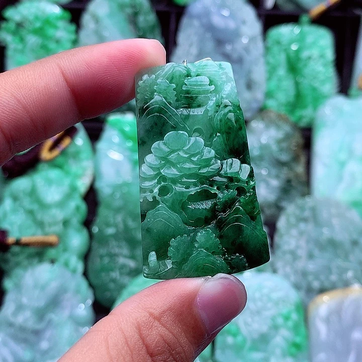 翡翠未镶嵌吊坠(不含链)