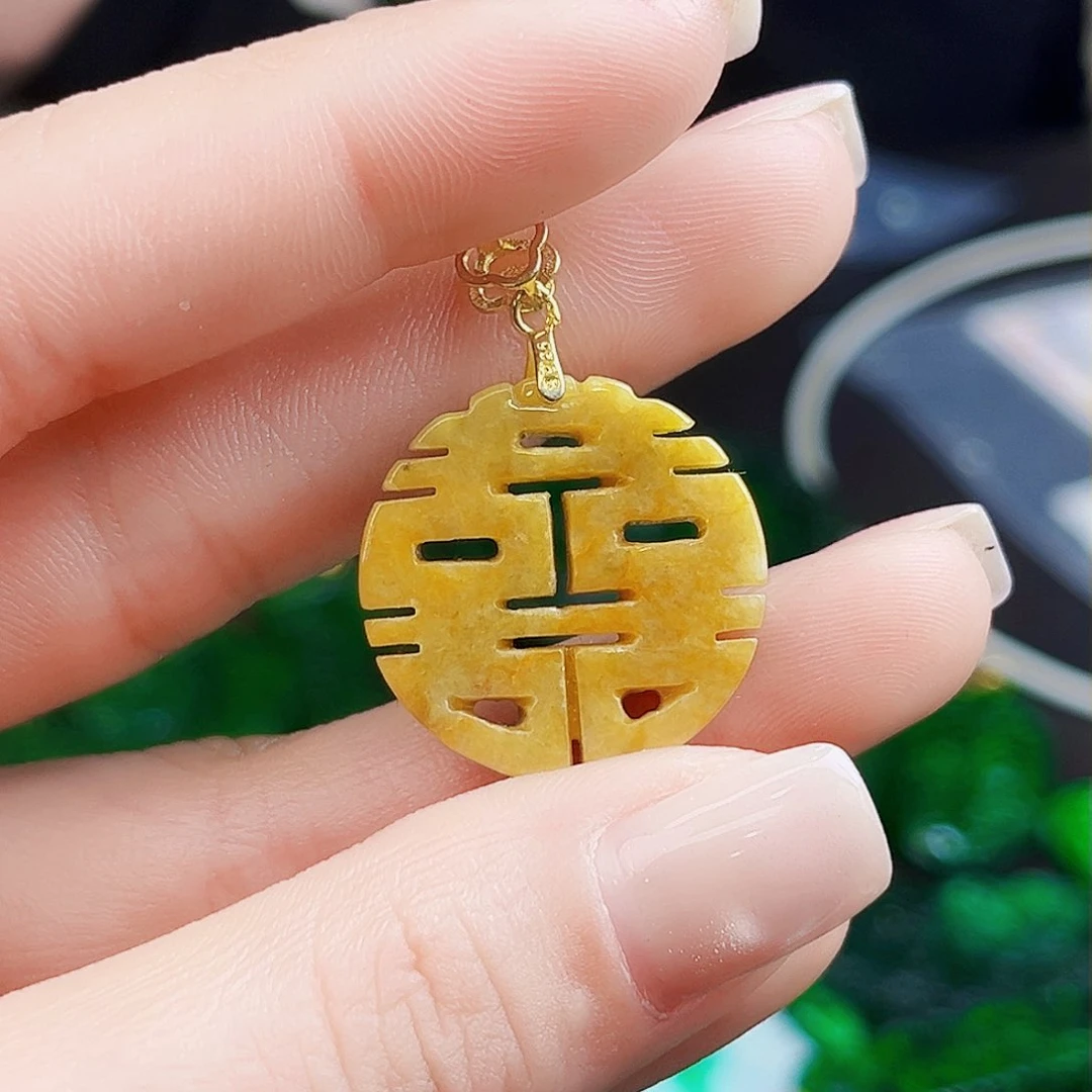 颈饰银S925镶嵌翡翠多样性