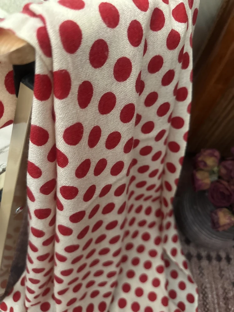 仅几条 英国波点 20羊绒+80美丽奴羊毛 长款围巾披肩 秋冬两用