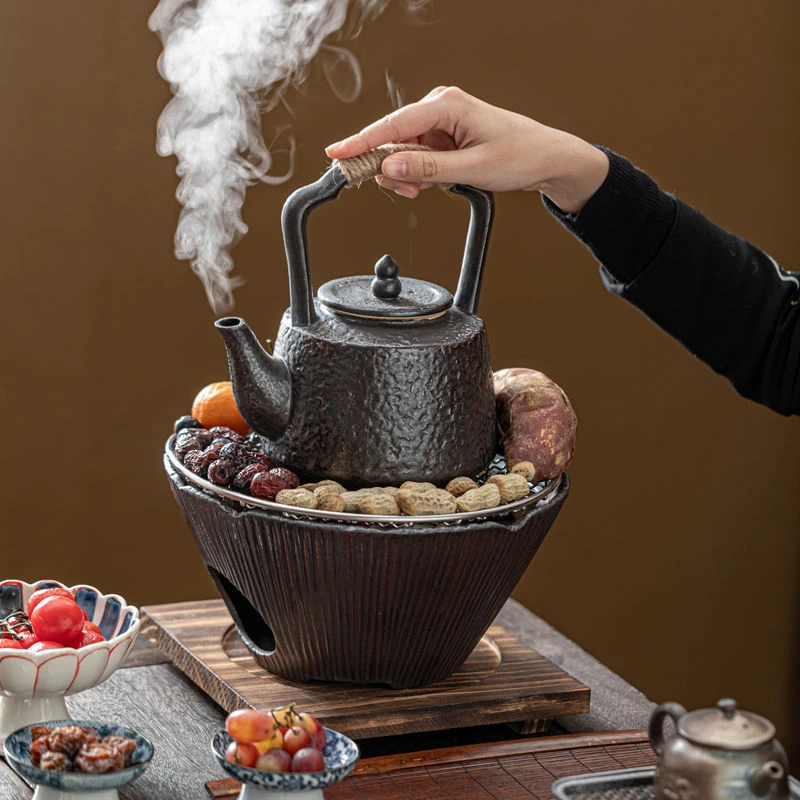 国潮主人杯围炉煮茶家用室内煮茶器煮茶炉碳火烧烤茶炉户茶具配件