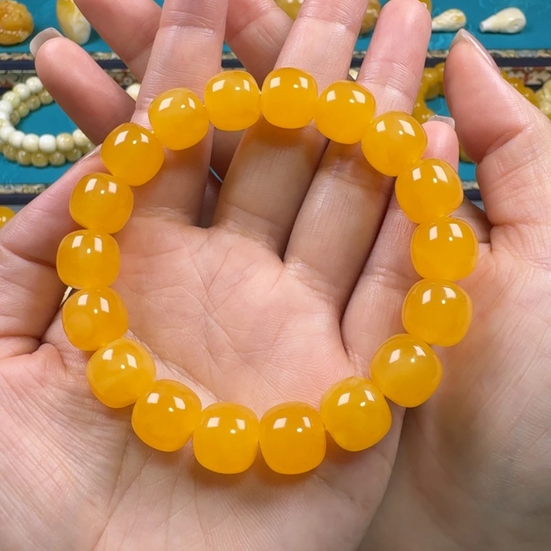 手链琥珀未镶嵌同料