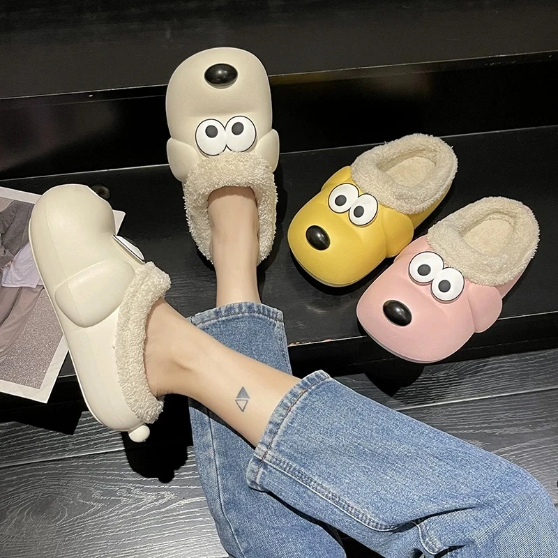 儿童棉拖鞋男童冬季2024新款防水家居女童棉鞋包跟男孩毛拖鞋秋冬