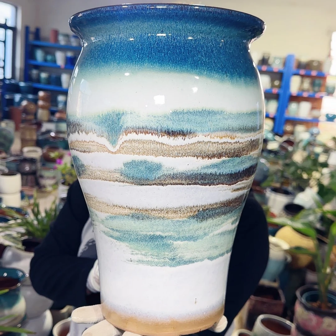 紫砂花盆高30口20