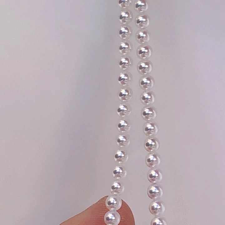 淡水珍珠18K金镶嵌项链