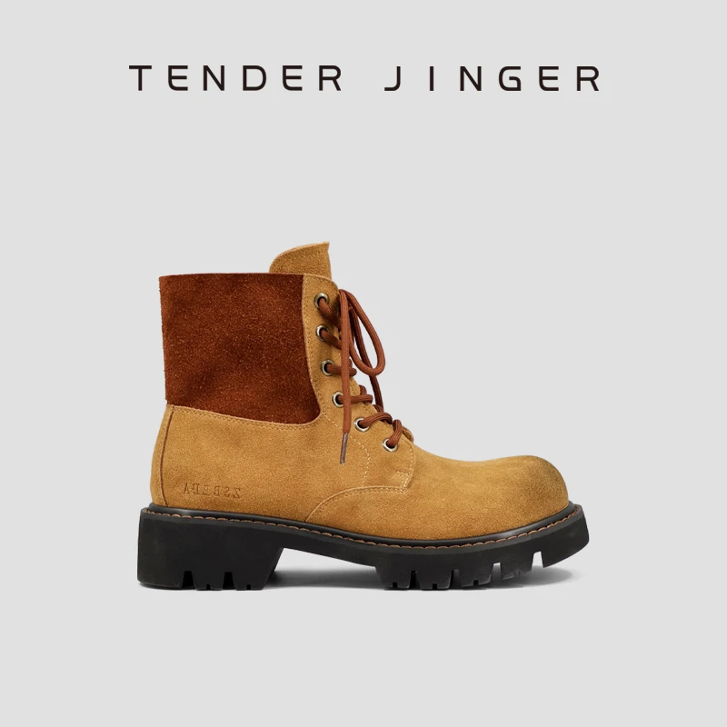 Tender Jinger2025新款女式短靴马丁靴ZS1068