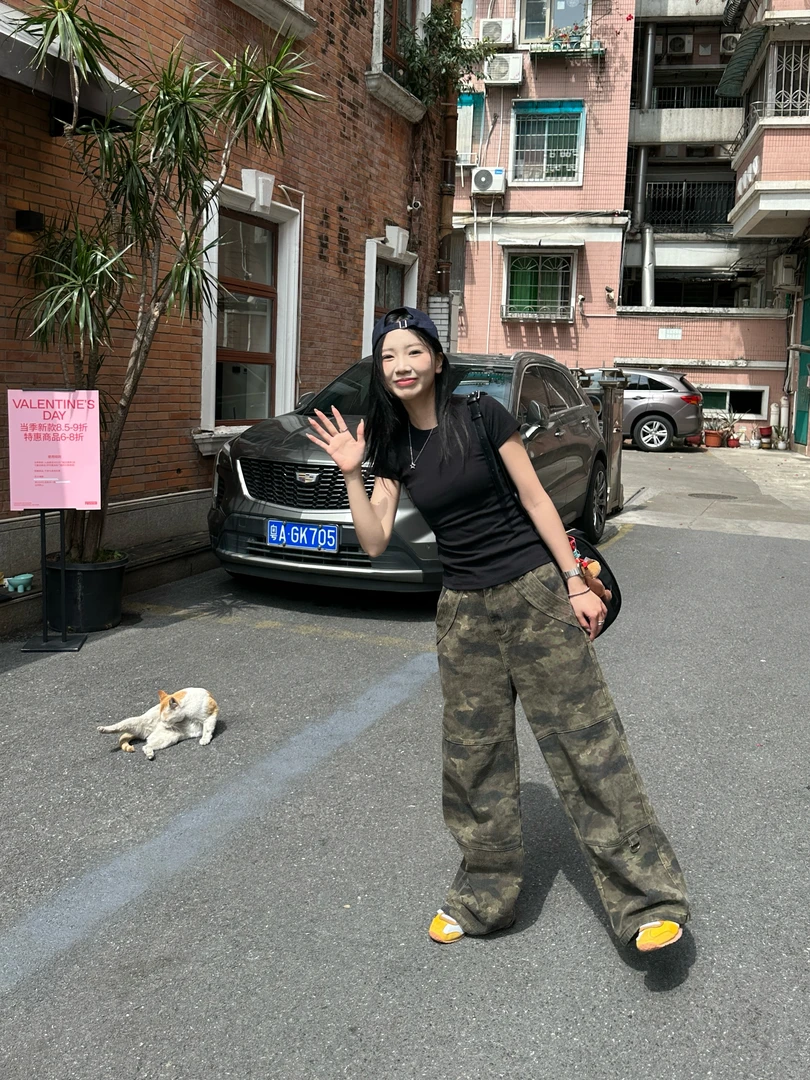 【JYZ新迷彩裤】迷彩百搭休闲复古感直筒宽松时尚ins阔腿裤