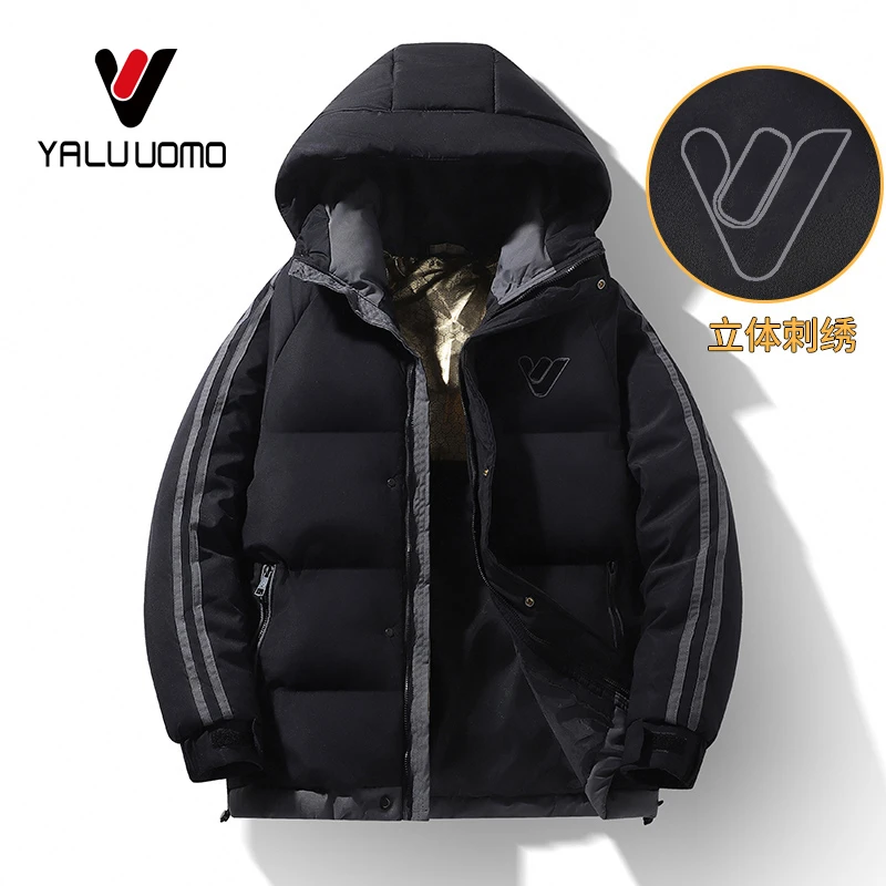 雅鹿男装女装冬季防风防水棉服保暖外套韩版潮流休闲棉袄男棉衣袄