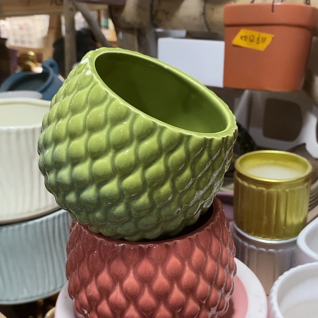 陶杯子陶盆有孔 瑕疵介意勿拍