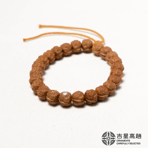 17#猴头核桃手工蟾宗手持金银标全品无暇10mm