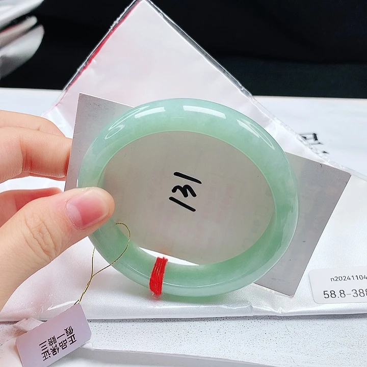 翡翠手镯未镶嵌缅甸天然a货手镯58+