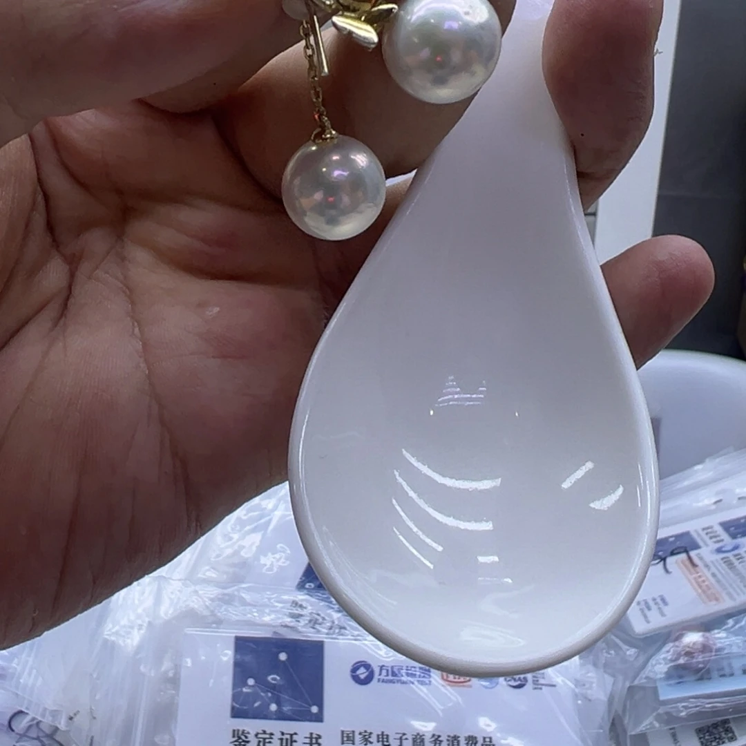银S925镶嵌耳饰淡水珍珠