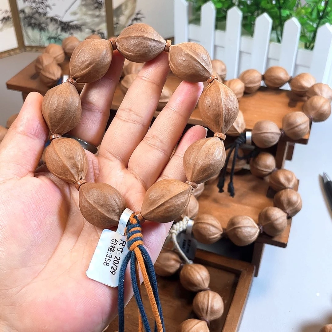 健***长橄榄核手串/手链20.29梅林铁核