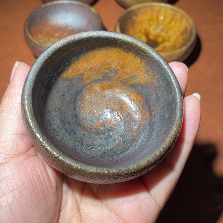 骚****茶盏柴烧自然落灰烧