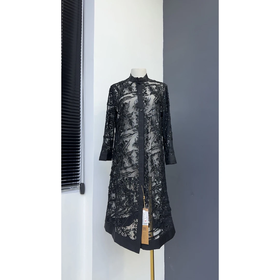 品牌原单水墨生香外套—B5—黑色—21922