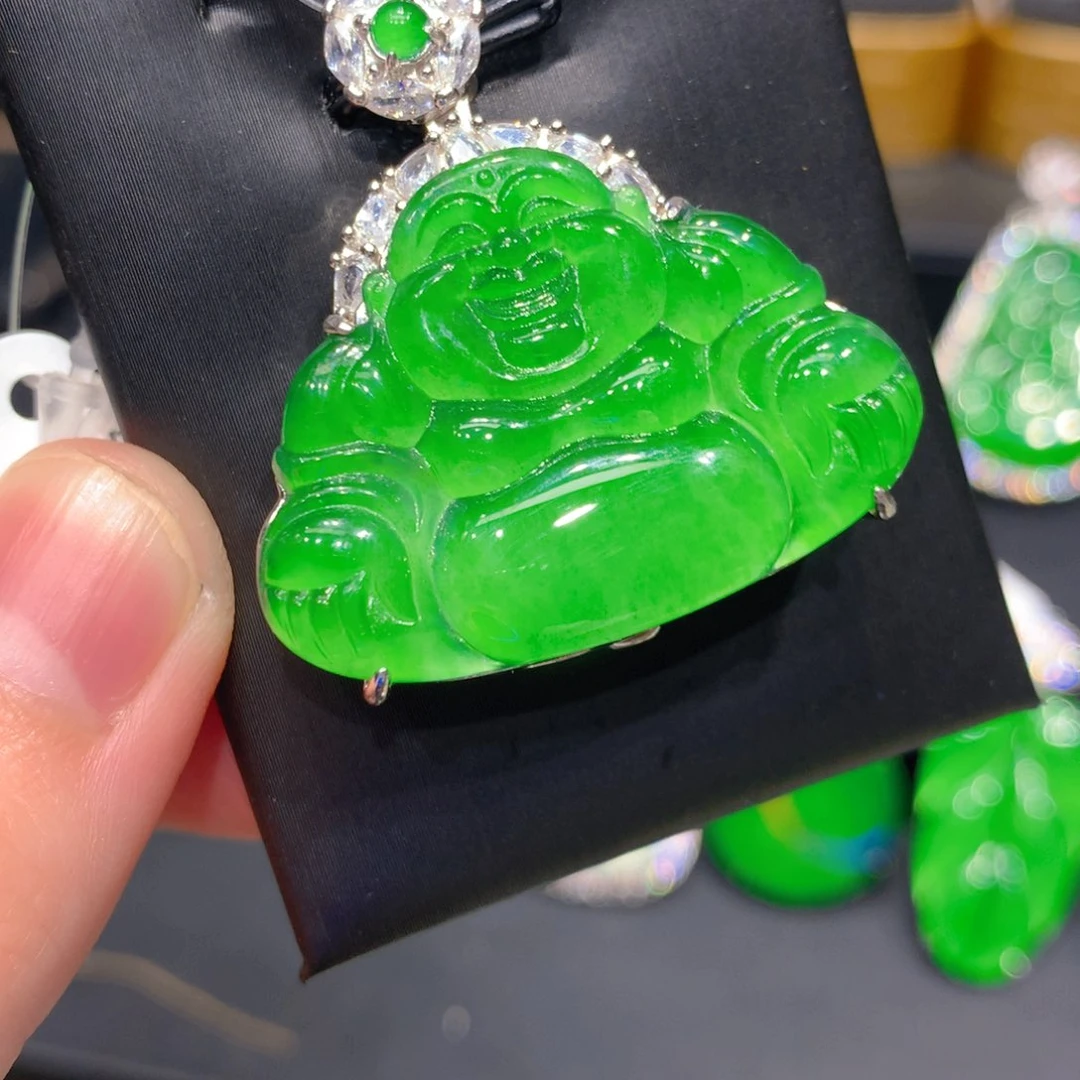 翡翠银S925镶嵌颈饰4555666666