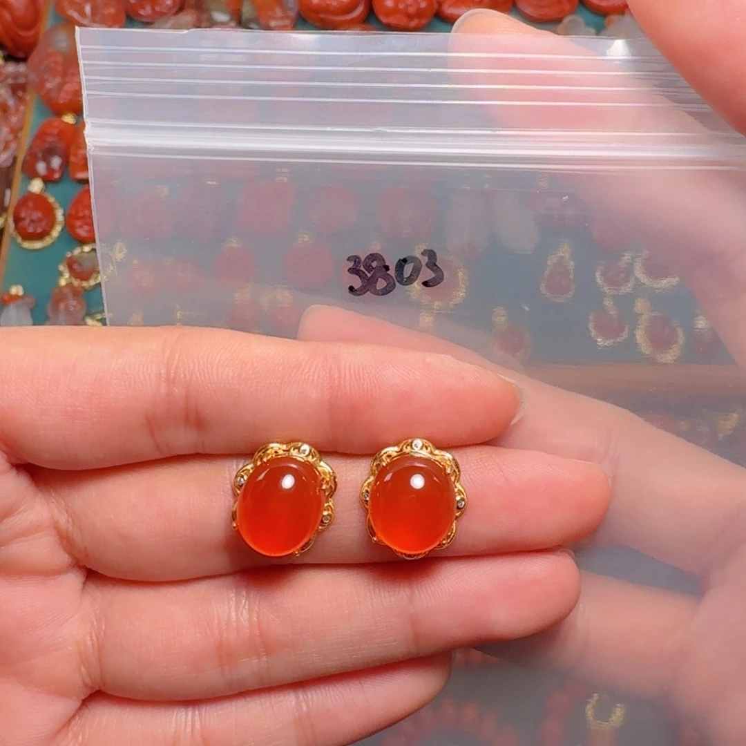 南红玛瑙南红银S925镶嵌天*大