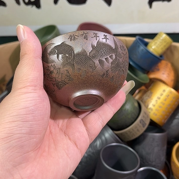 茶杯紫砂全手工紫砂主人杯