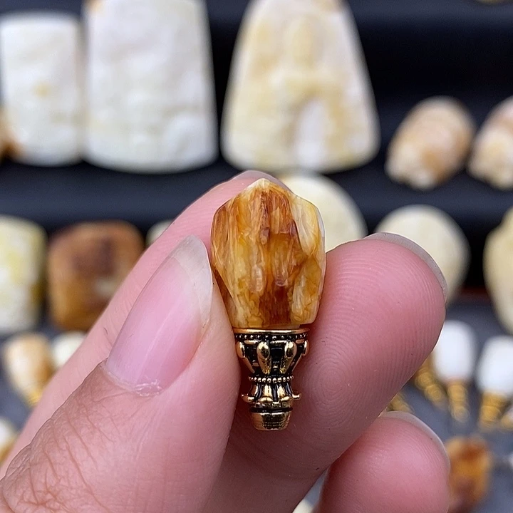 琥珀未镶嵌裸石11百香c849