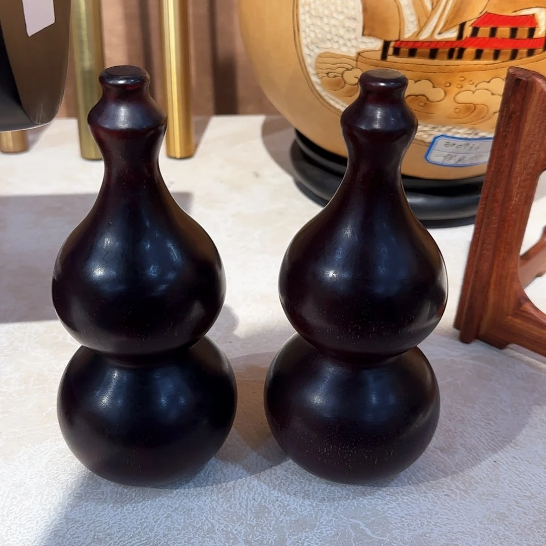 紫檀木类家具中号葫芦一对