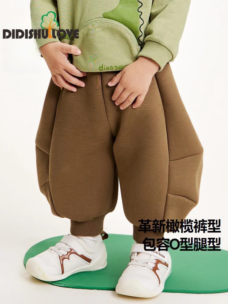 橄榄裤男童女童新品长裤泡泡裤宝宝儿童运动裤子休闲外穿加厚