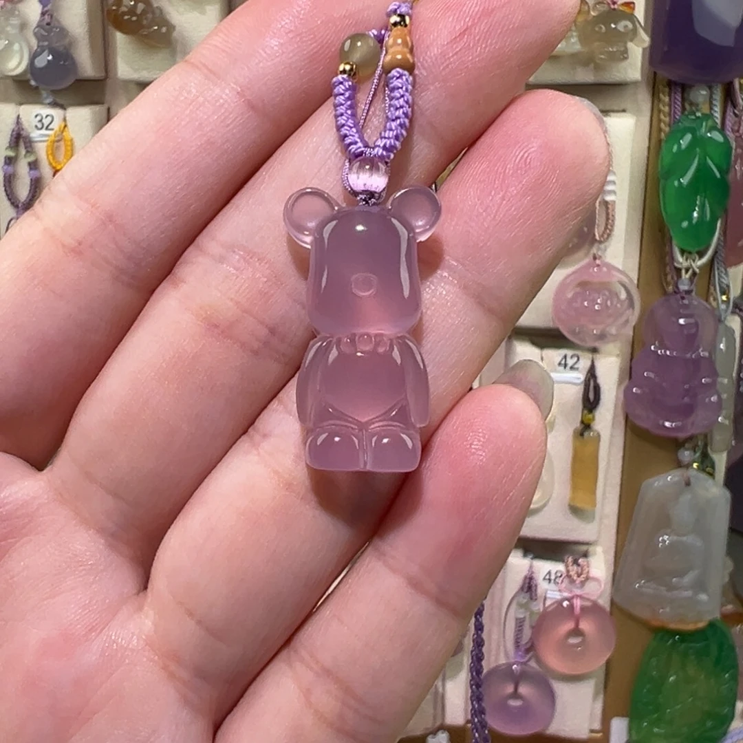 玛瑙/玉髓未镶嵌吊坠(赠链)