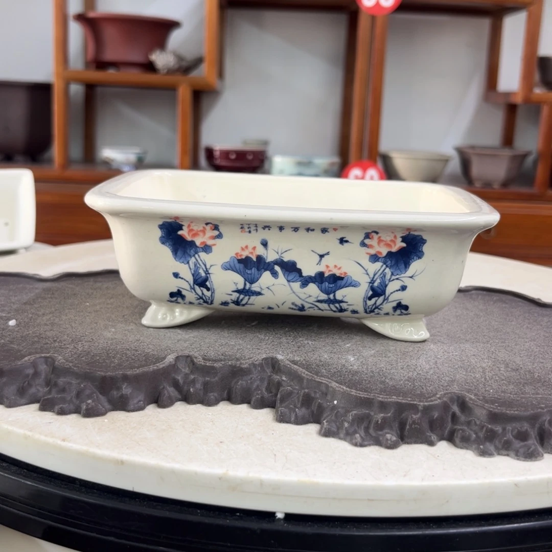 紫砂花盆瑕疵5.5-18-13。。。