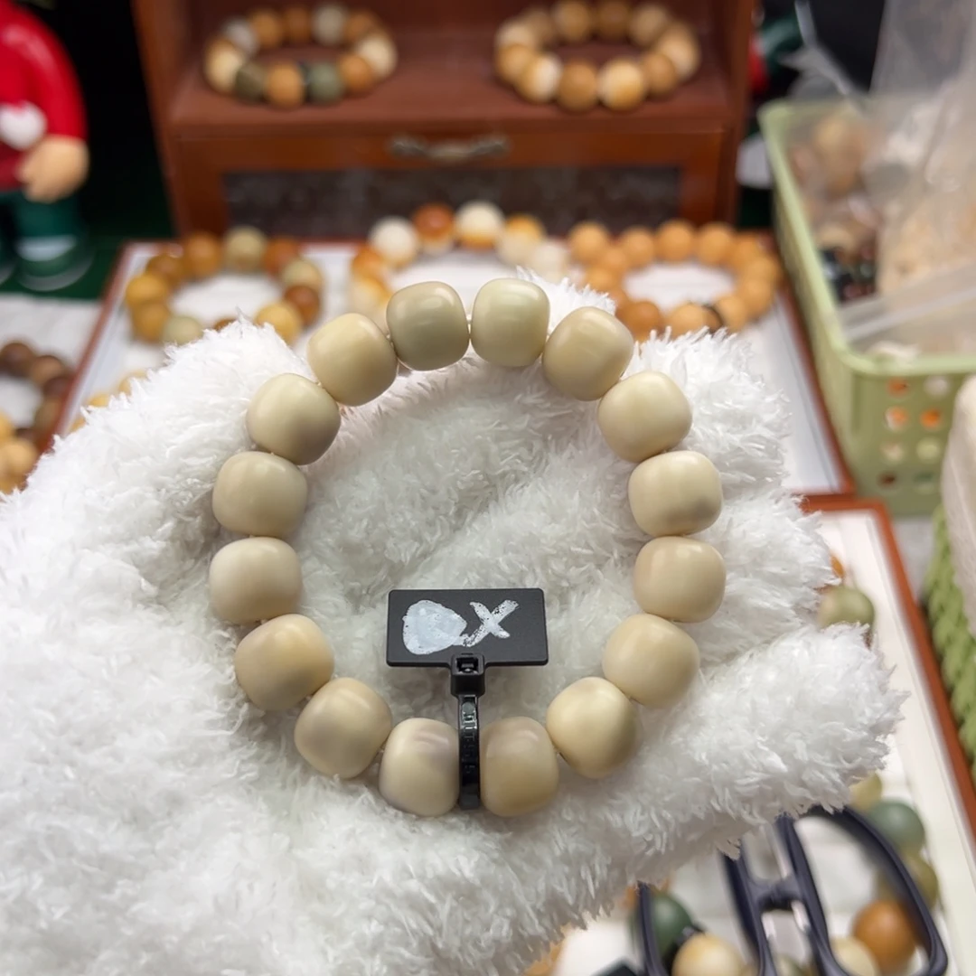 菩提根/象牙果手串卡14桶珠干磨瑕疵