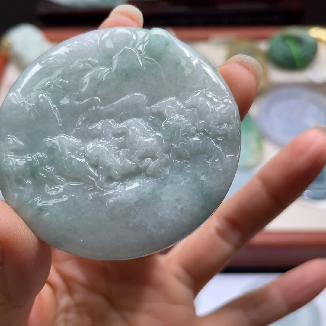 翡翠未镶嵌颈饰翡翠8