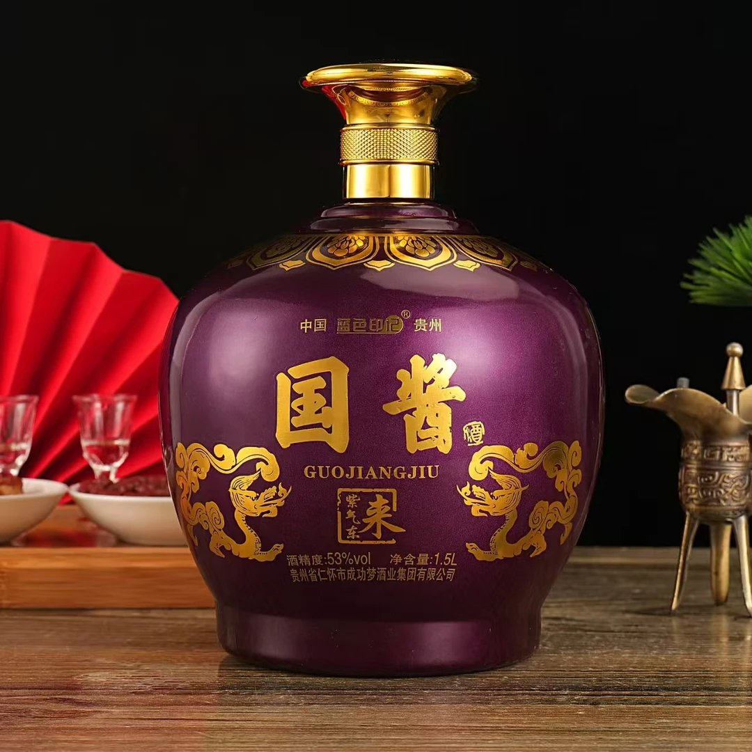 杏淮春国酱紫气东来53度酱香型1500ml纯粮酿造53%Vol1500