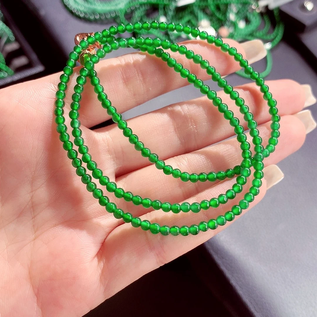 翡翠未镶嵌毛衣链