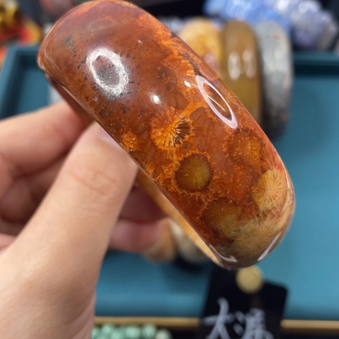 未镶嵌手镯硅化玉