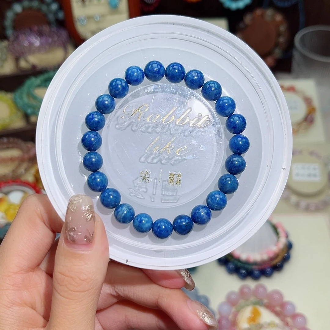 水晶手串未镶嵌知*青金石8m