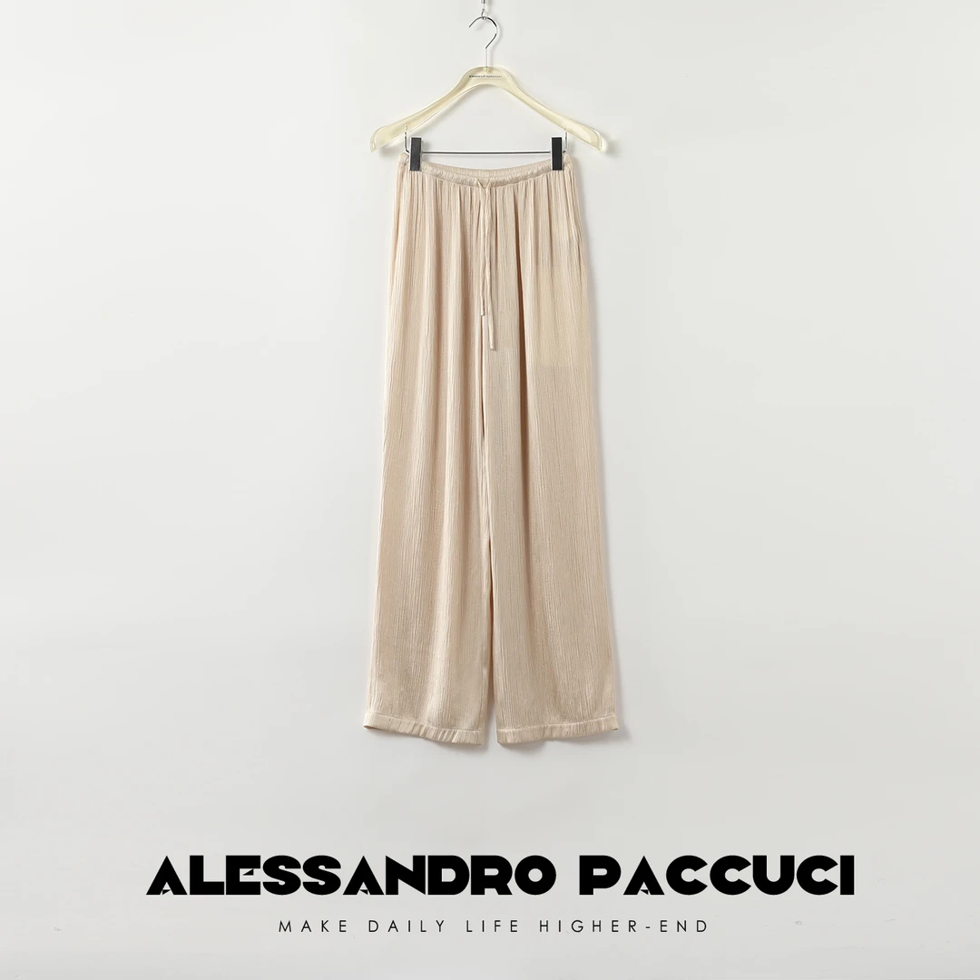 AP洛哥27500X【黑标系列】日本进口三醋酸&铜氨交织松紧腰休闲裤