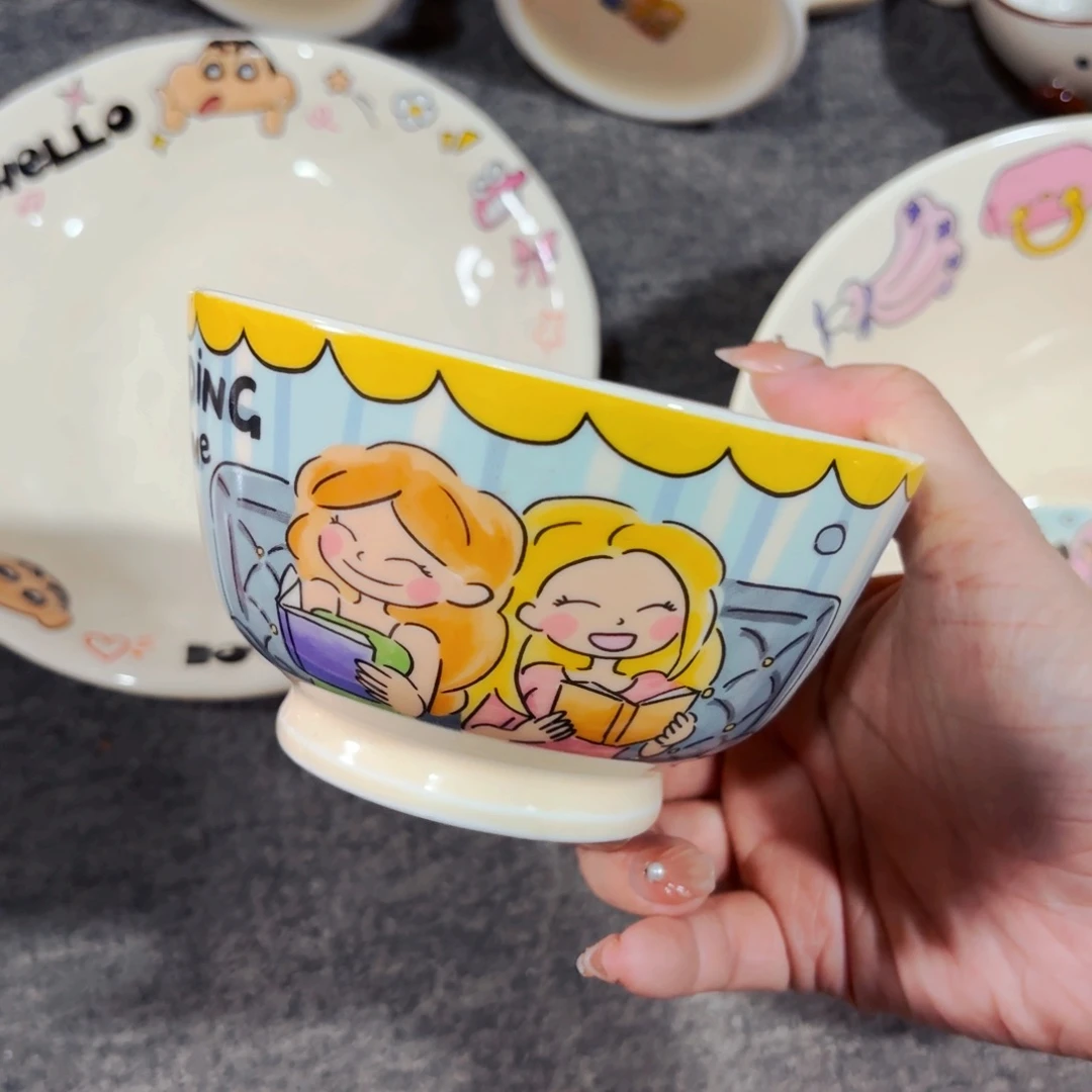 陶瓷荷兰太太闺蜜系列五寸米饭碗全品