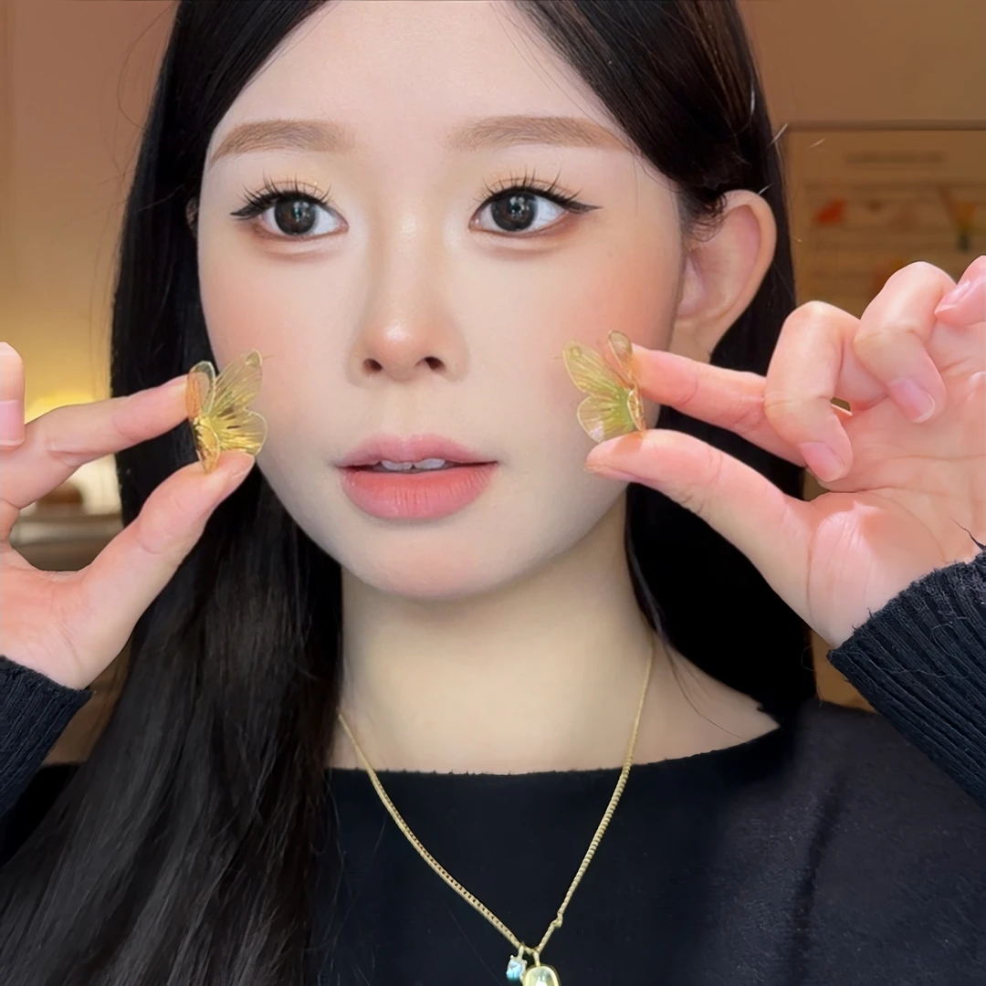 合金耳饰 镂空蝶翼流苏耳环轻奢高级感气质耳扣耳饰小众设计耳钉