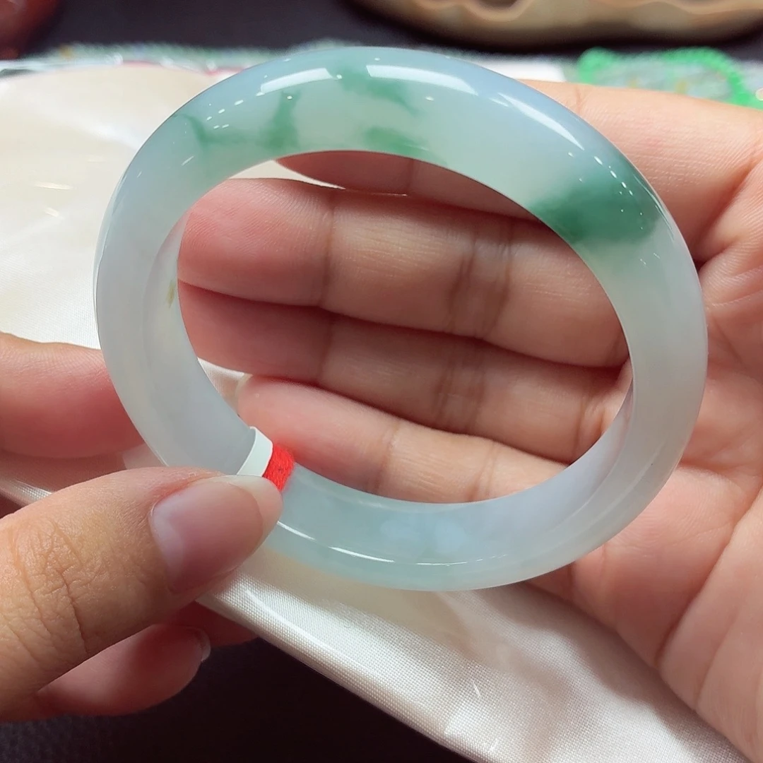 翡翠未镶嵌手镯天然缅甸A货翡翠