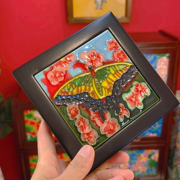 盖子款瓷板画艺术作品