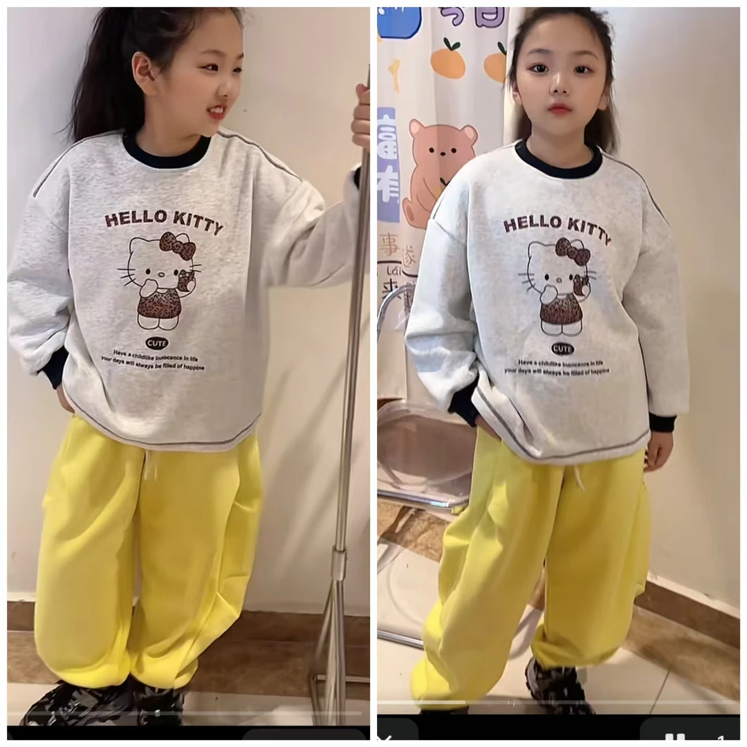 秋冬季加绒加厚新款中大童百搭神裤 加绒上衣宽松胖宝定制