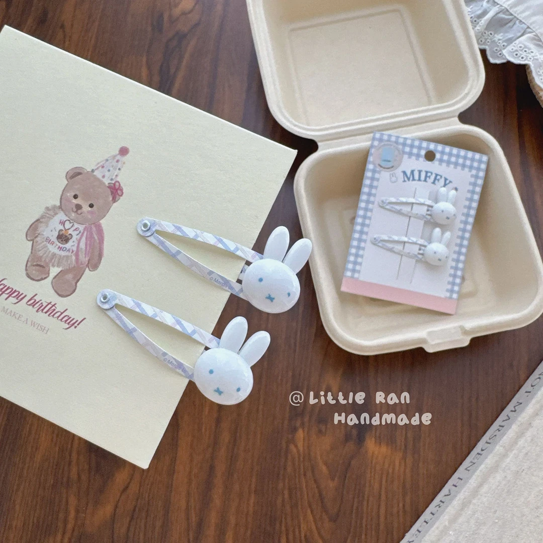 Little Ran米菲兔发夹韩简约发夹女童甜美可爱宝宝头饰碎发夹