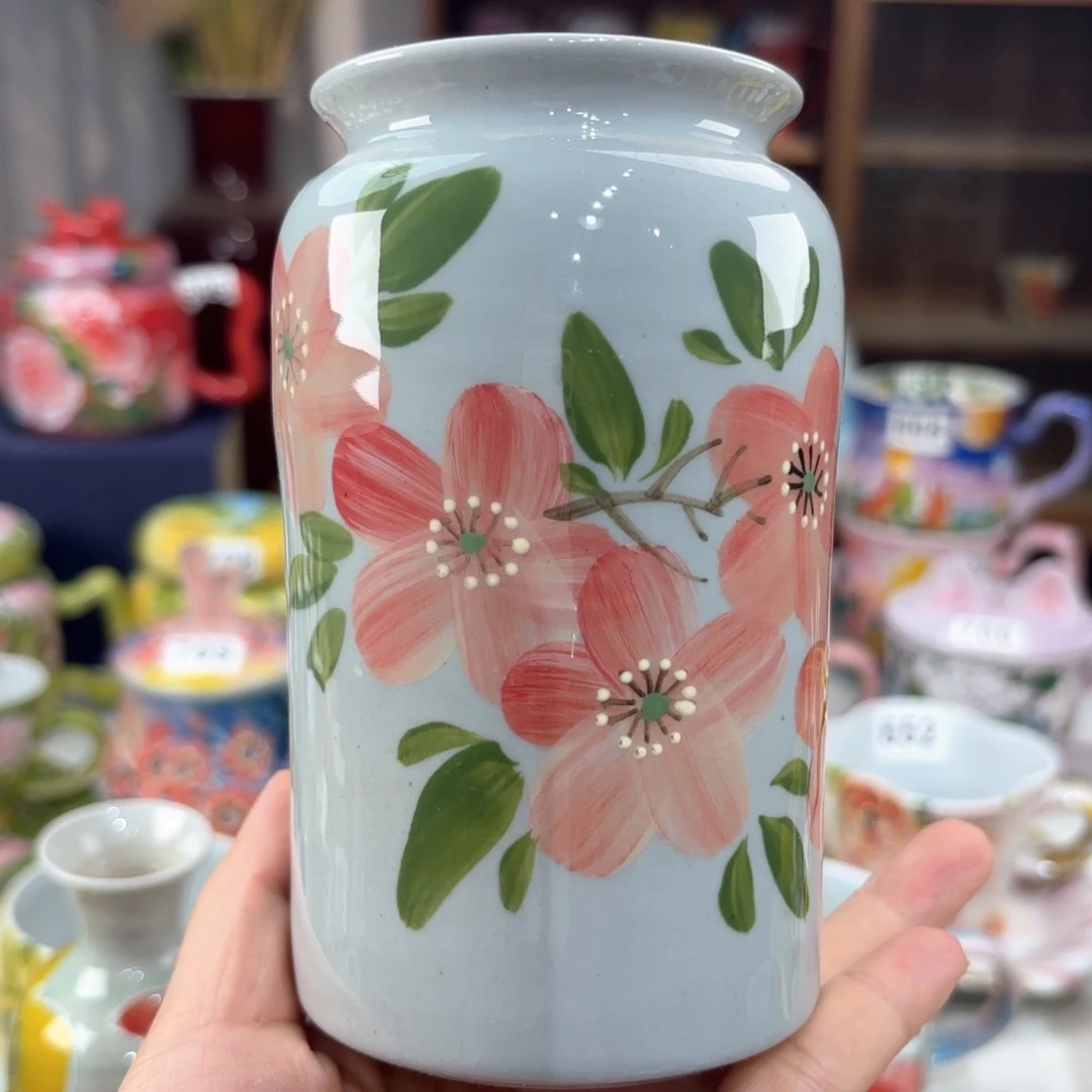 景德镇手绘高温釉下彩陶瓷茶具装饰