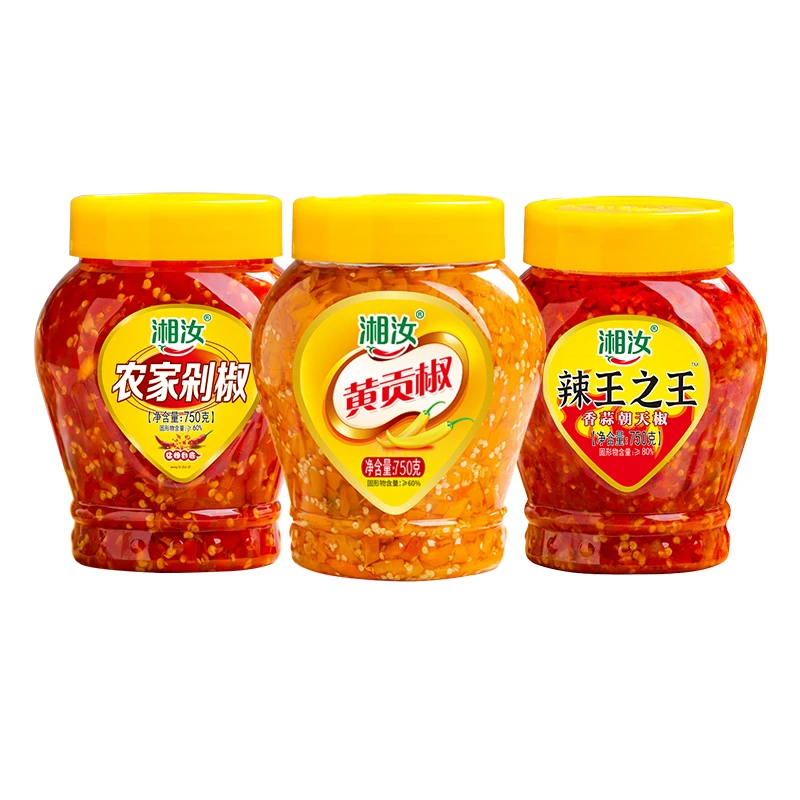 750g农家剁椒酱香蒜辣椒酱黄贡椒香辣蒸炒调味商用750g