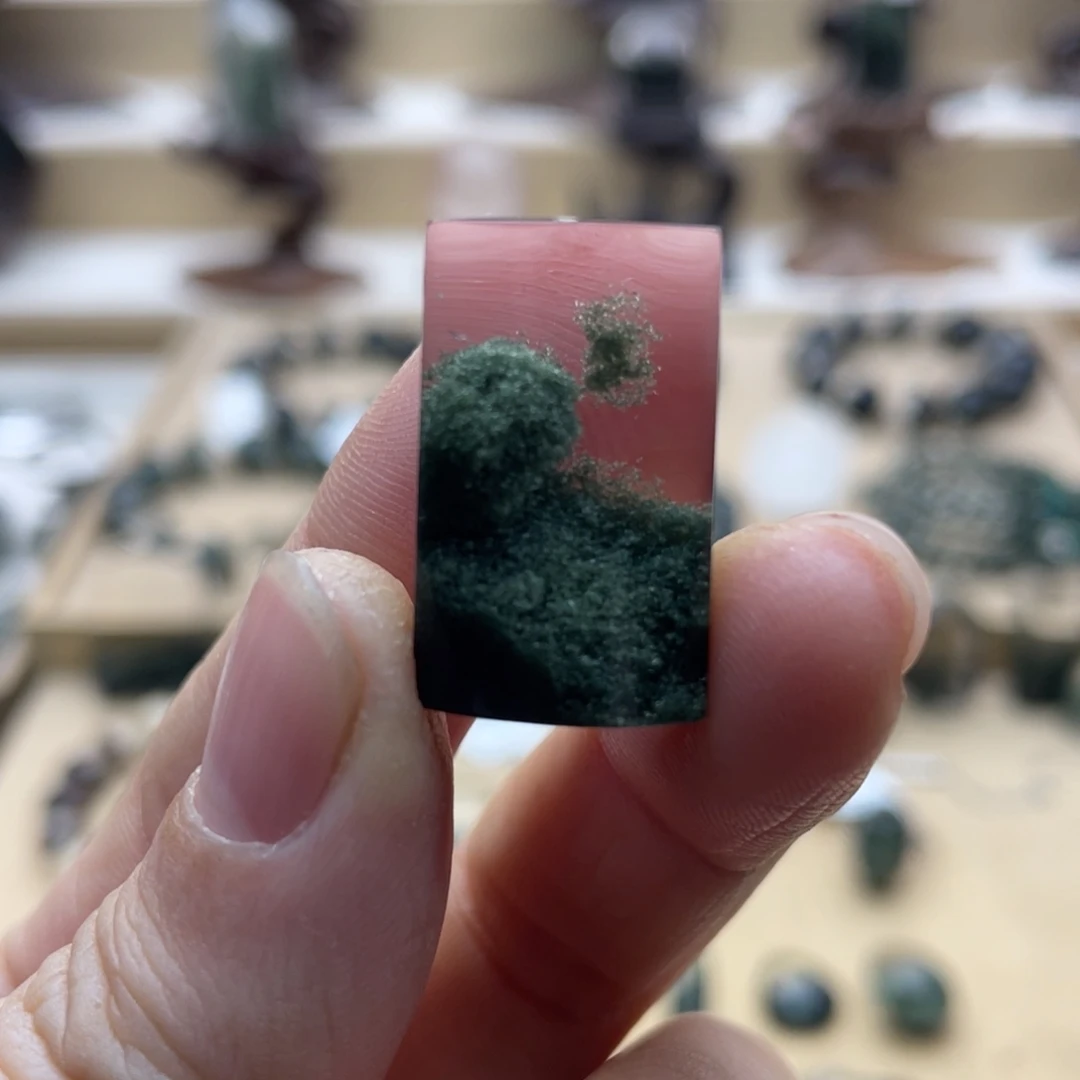 水晶颈饰未镶嵌绿幽灵聚宝盆无事牌