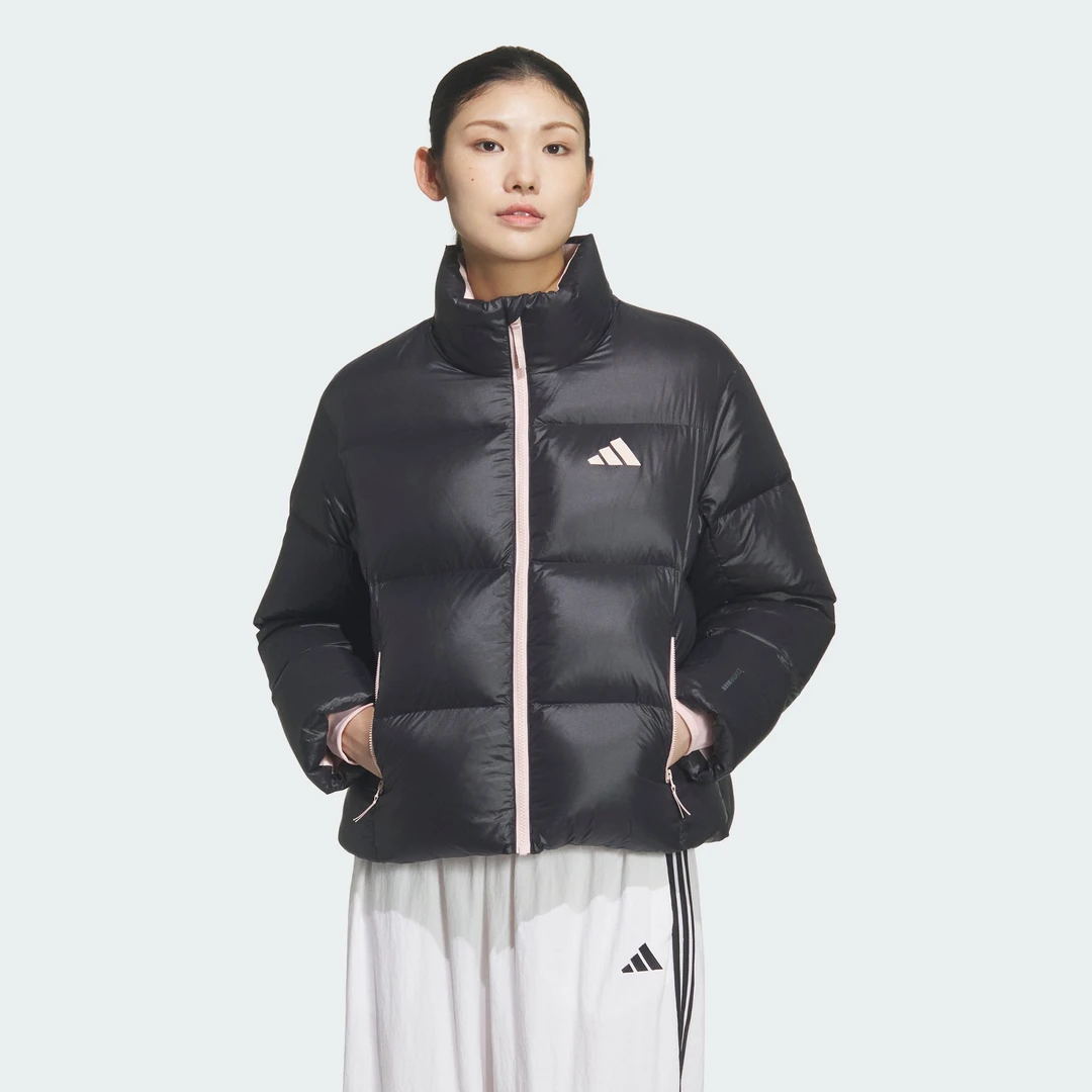 流光风Adidas阿迪达斯冬季女子户外运动休闲羽绒服外套KQ5506