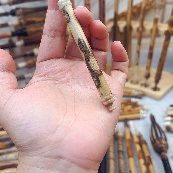 笔搁梅鹿竹上下牛角