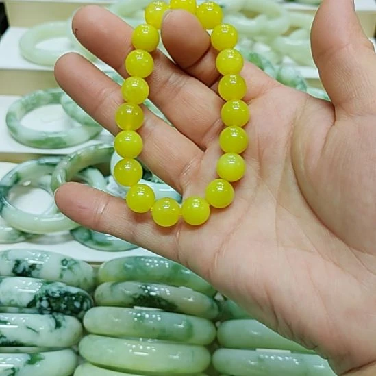 岫玉未镶嵌手链岫玉