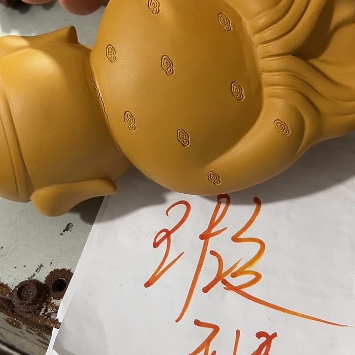 紫砂茶宠半*桃紫砂地主